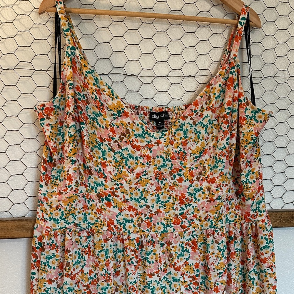 City Chic Multicolor Floral Blouse